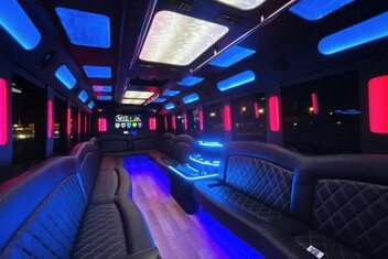 San Leandro Limousine Bus Interior