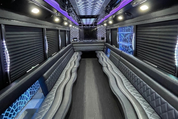 San Leandro Party Bus Interior