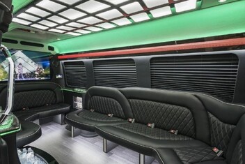San Leandro Sprinter Party Bus Interior
