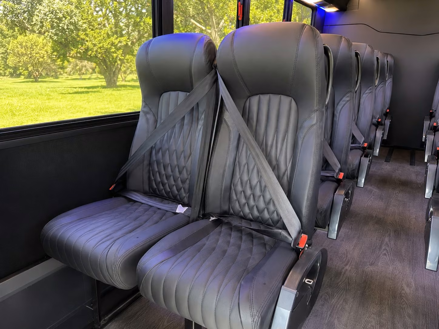15 passenger minibus interior