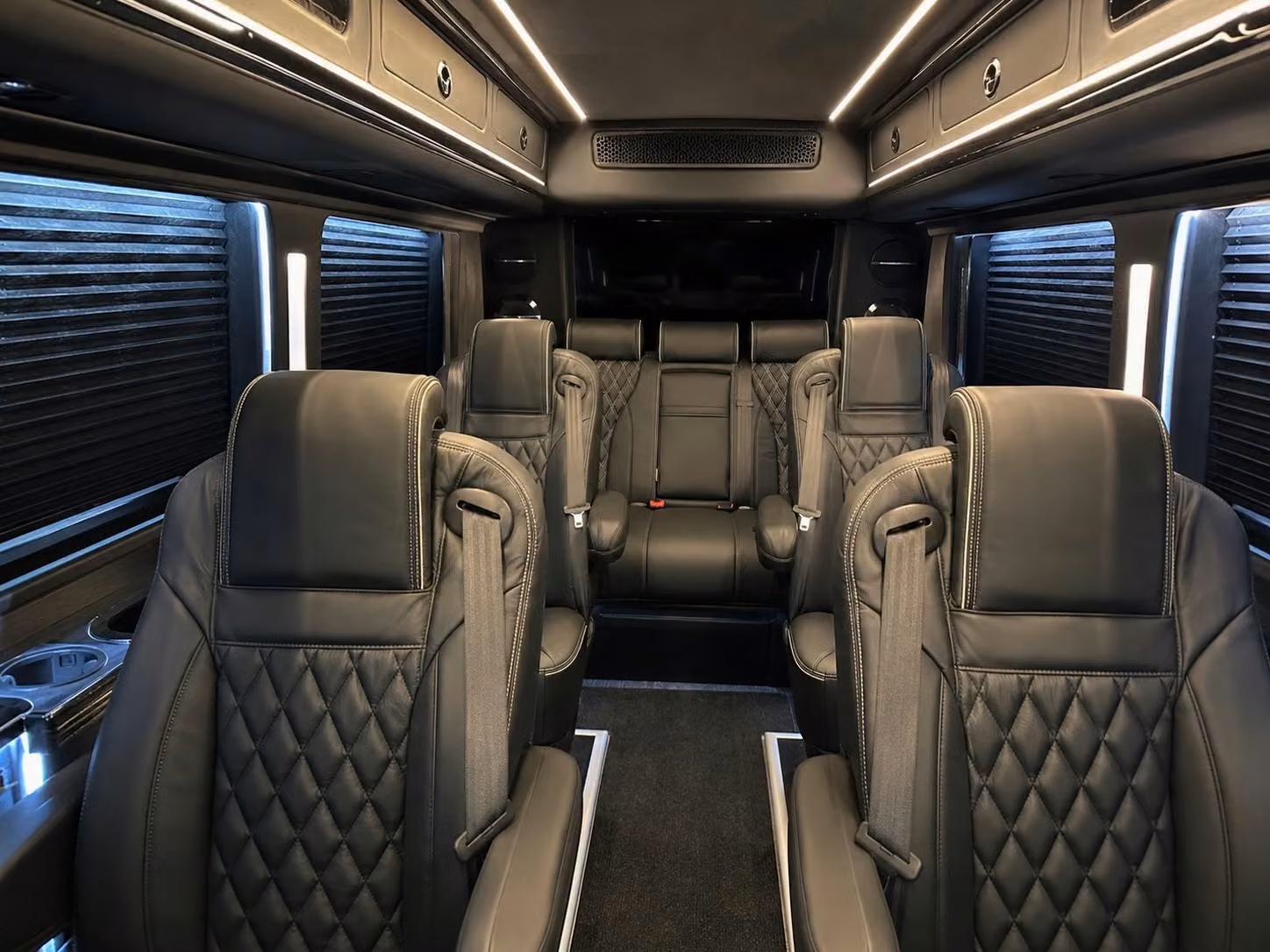 sprinter van with driver inside